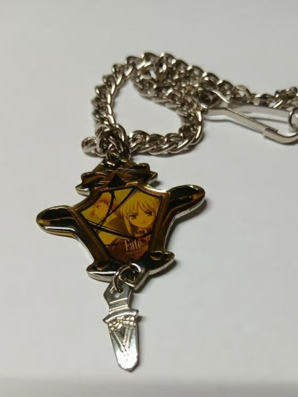 Fate/Stay Night Metal Bag Charm Keychain Bracelet Saber Shirou Yujin Japan RARE